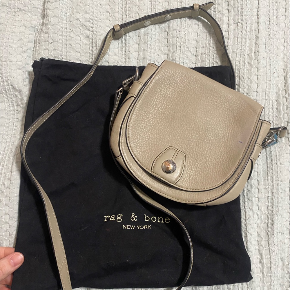 Rag & Bone Beige Leather Crossbody Bag